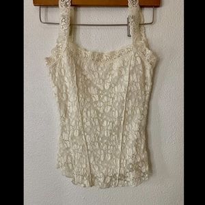 White Lace Tank